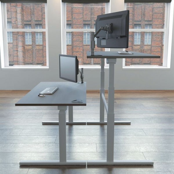 RISE HEIGHT ADJUSTABLE DESKS WAVE OFFICE