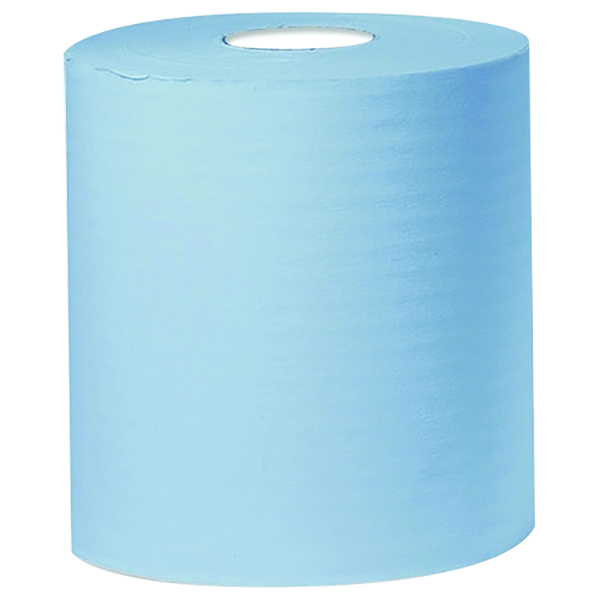 Blue Centrefeed Tissue Roll