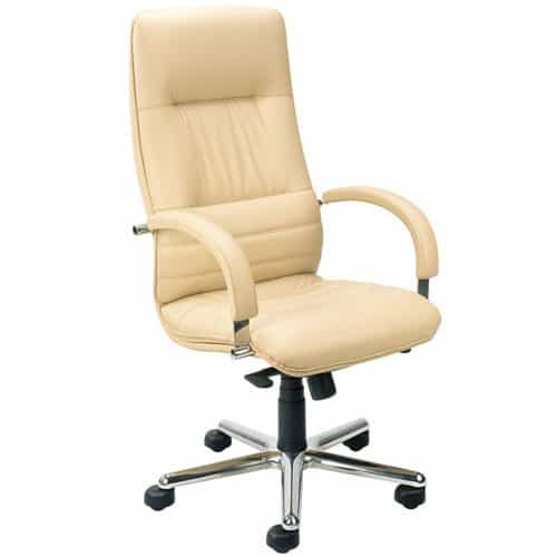 Linea-Cream-Leather-Traditional-Executive-Office-Chair