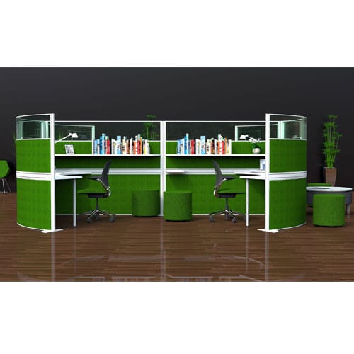 Marathon-Green-Freestanding-Office-Screens-Example-Set-Up