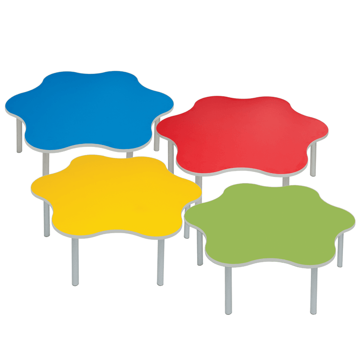 Enviro-Early-Years-Daisy-Shaped-Classroom-Tables-in-4-Colours