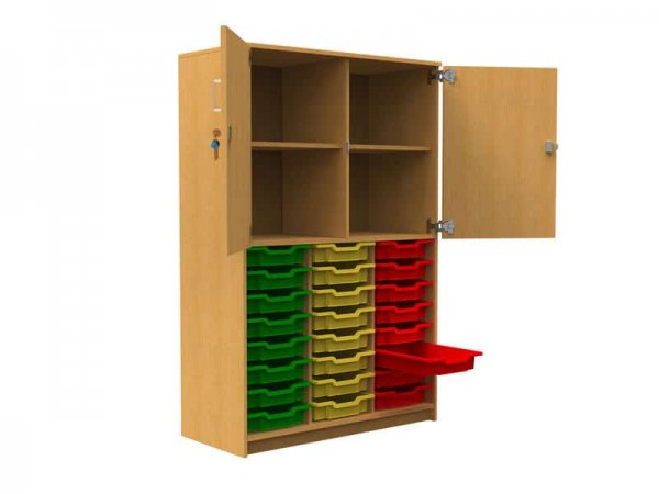 24 Tray Storage Unit with Half door