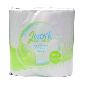 2Work 2 Ply Toilet Roll 320 Sheets