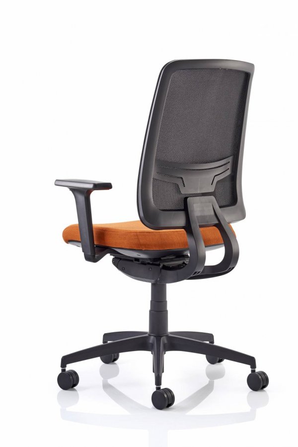 Mesh Back Task Chair Orange Seat