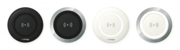 Aircharge Surface Chargers Black White Aluminium