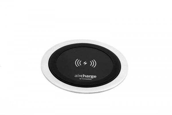 Aircharge Surface Charger Black with Aluminium Surround