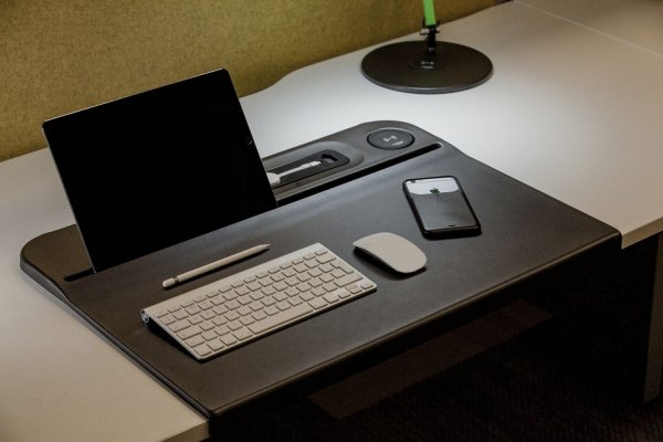 Aircharge Desk Mat Example Set Up
