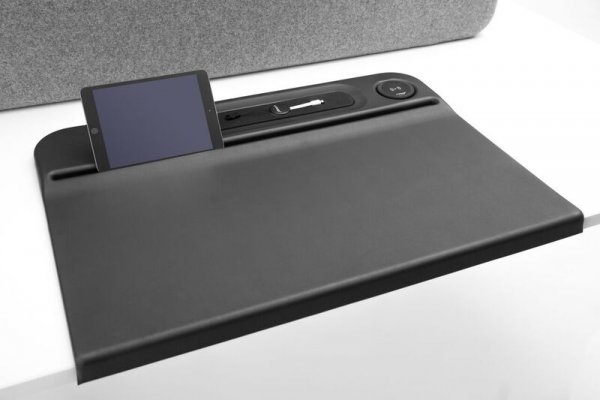 Aircharge Desk Mat with Ergonomic Device Groove
