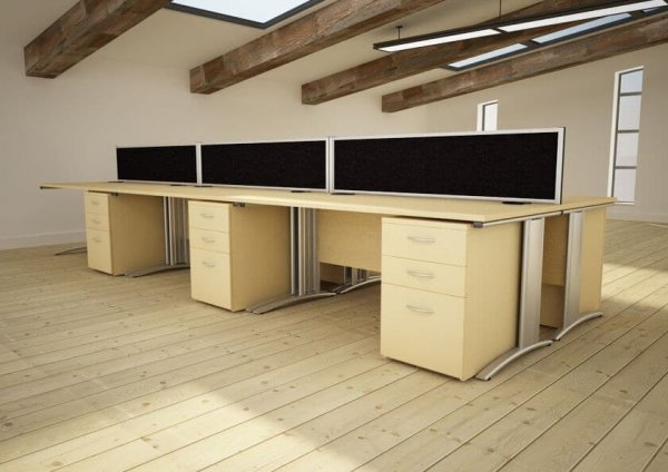 D3K-Deskits-Cantilever-Frame-With-Pedestal-Drawers-In-Office