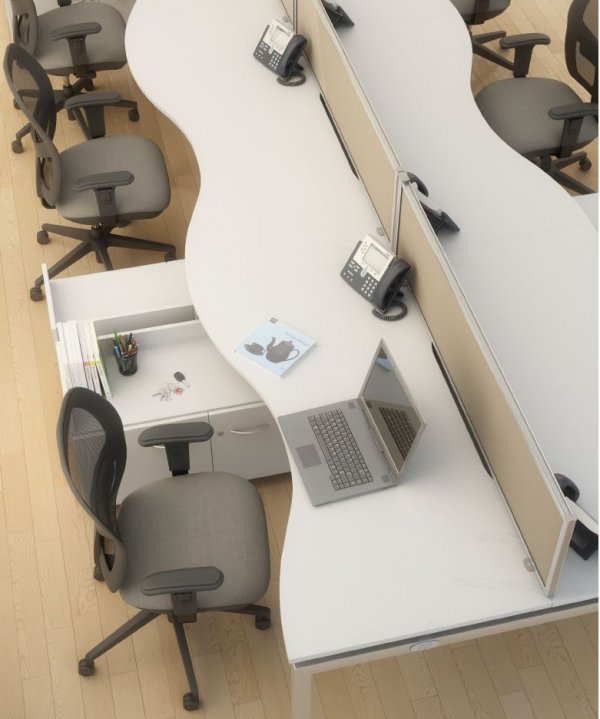 Bench-Squared-Double-Wave-Desking-Back-to-Back-with-Desk-Mounted-Screen