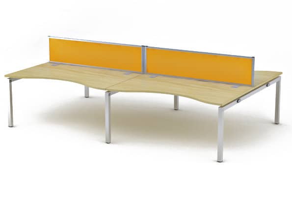 Bench-Wave-Top-Besk-with-Yellow-Privacy-Screens