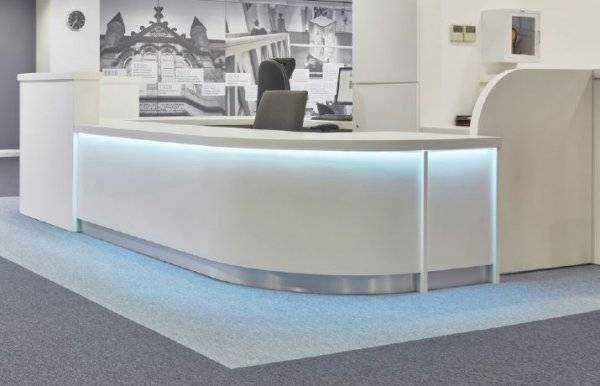 Bespoke Reception counter LED Downlighting