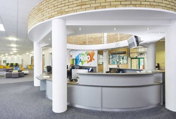 Circular Bespoke Reception Desk