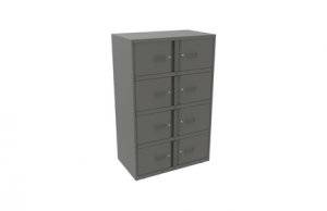 Bisley Lodge Lockers Grey Steel 8 Door Unit