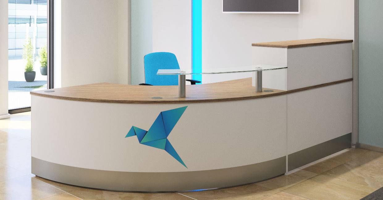 X Range Modular Reception Desk Wave Office Ltd