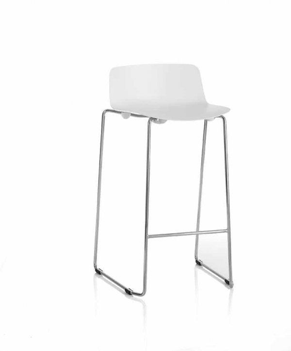 Coso-Chrome-Frame-Low-Back-Bar-Stool-With-Foot-Bar-White