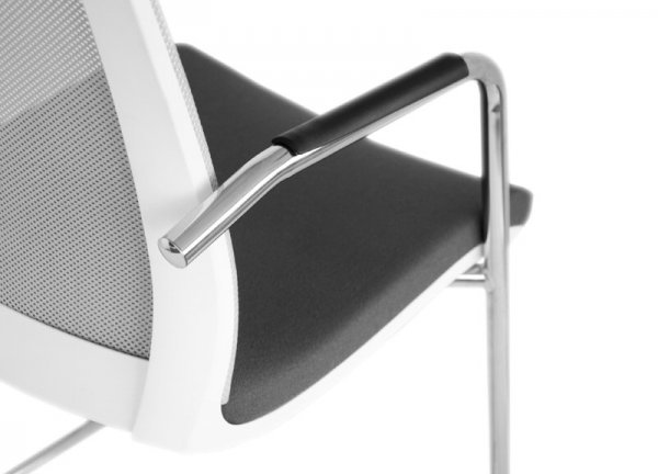 Eva Conference Chair Cantilever Frame Arms Close Up