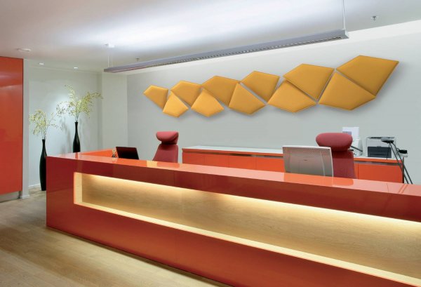 Flap-Acoustic-Sound-Absorbing-Tiles-in-Reception-Area