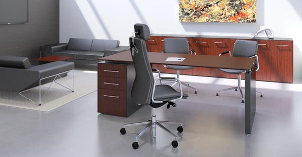 Fulcrum-CE-Executive-Desk-with-Pedestal-Drawers-In-Situ