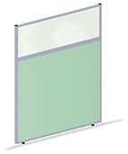 Floor-Standing-Office-Partition-Clear-and-Frosted-Acrylic