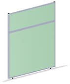 Acrylic-Floor-Standing-Office-Partition-Straight-Top