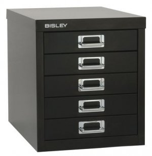 Bisley-MultiDrawers-Desk-Storage-Black