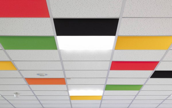 In Acoustic Ceiling Tiles