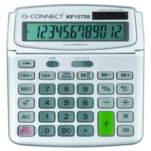 KF15758 Q-Connect 12 Digit Display Calculator