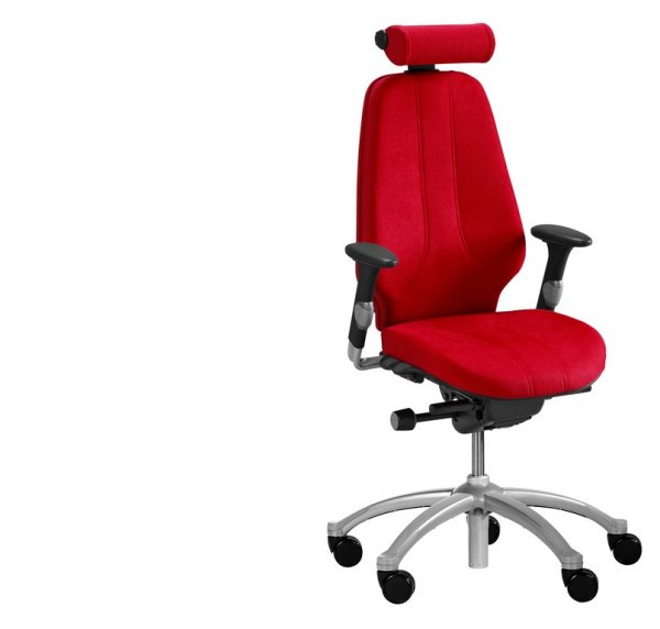 RH Logic 400 Chair WIth Headrest Red