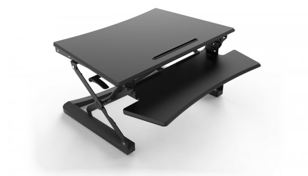 Sit Stand Desktop Riser Black