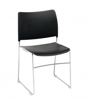 Modius-Black-Plastic-Stacking-Meeting-Chair-Chrome-Steel-Frame