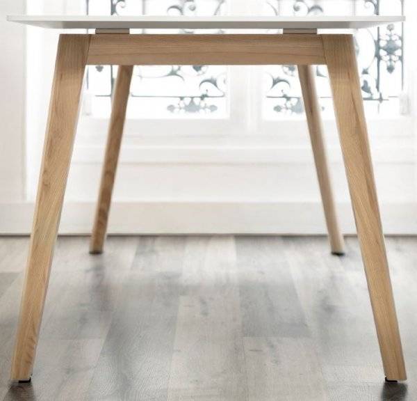 NOVA Wood Ash Leg Desk Close Up