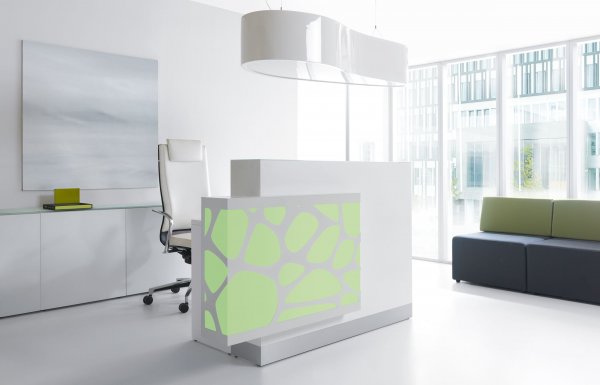 Organic Reception Desk Green MDD