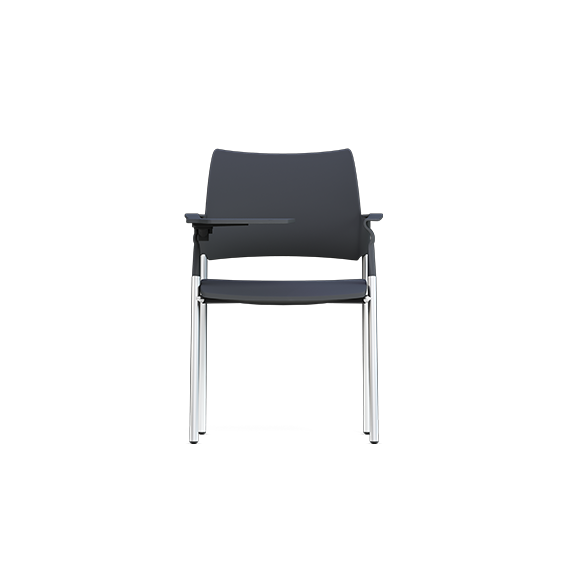 SJX-Plastic-Conference-Chair-with-Writing-Tablet-Black