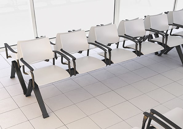 SJX-White-Beam-Seating-With-Arms-In-Waiting-Area
