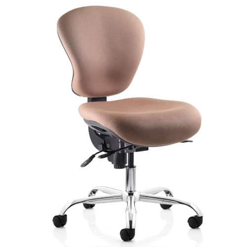Sphere-Ergonomic-Task-Chair-Without-Arms-Brown