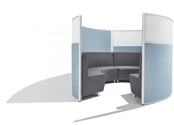 Screentek-Marathon-Curved-Part-Glazed-Meeting-Pod-Set-Up