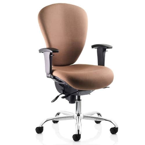 Sphere-Brown-Ergonomic-Task-Chair-With-Arms