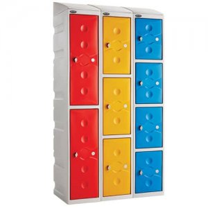 Ultrabox-Plastic-Lockers-with-Sloping-Top-Example-Set-Up