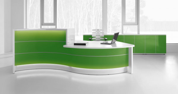 Valde Reception Desk Green