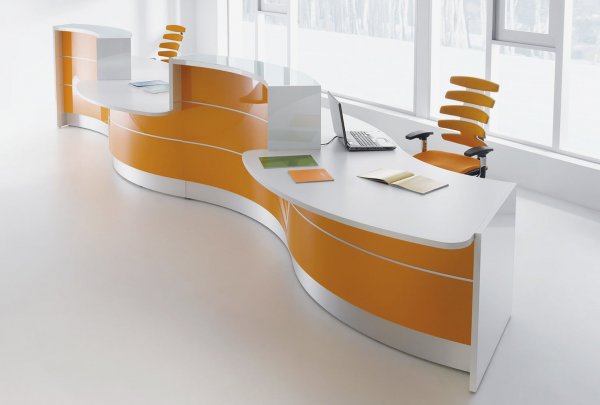 Valde Reception Desk Orange