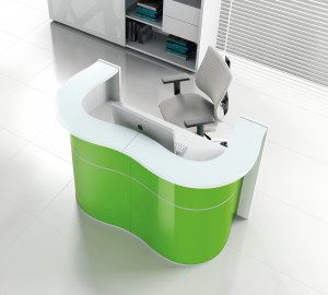 Wave Reception Desk MDD Green