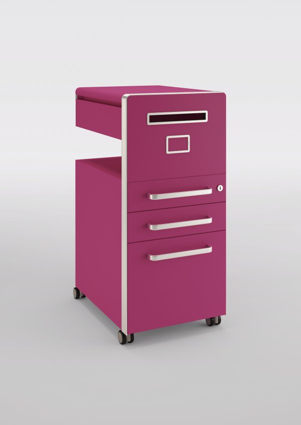 Fuschia Bisley Bite Mobile Pedestal