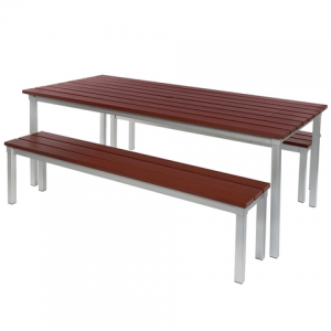 Enviro-Synthetic-Wood-Outdoor-Dining-Table-and-Benches